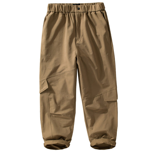 Herren Utility-Cargo-Hose mit elastischem Bund, Knieabnähern und Klappentaschen Nord Taschen