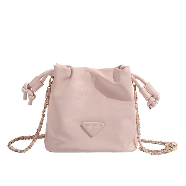 Damen Hobo-Tasche mit luxuriösem Veloursleder und eleganter Kettenverzierung Nord Taschen
