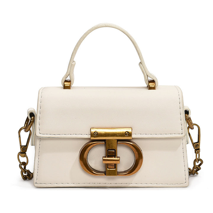 Damen elegante Handtasche mit stilvollem Metallverschluss Nord Taschen
