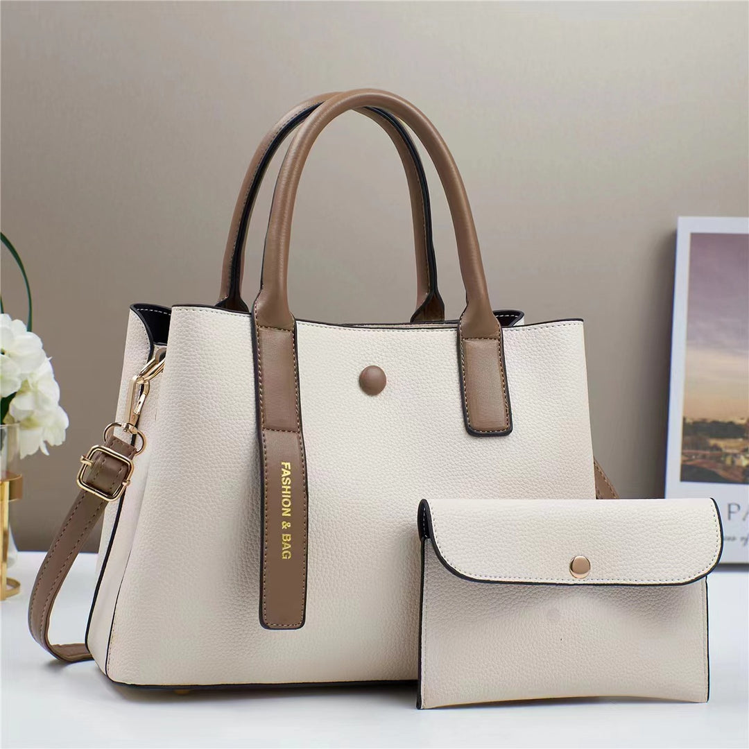 Damen stilvolle Handtasche mit abnehmbarem Mini-Portemonnaie Nord Taschen