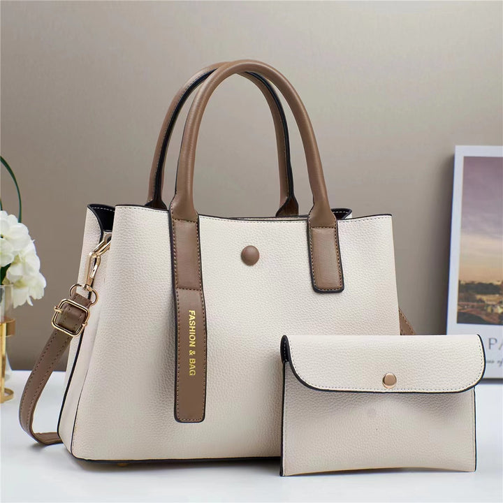 Damen stilvolle Handtasche mit abnehmbarem Mini-Portemonnaie Nord Taschen