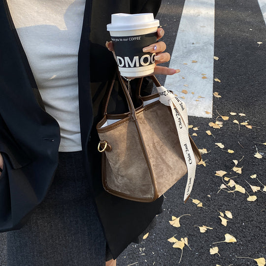 Damen Tasche mit abnehmbarem Schulterriemen und strukturiertem Design Nord Taschen