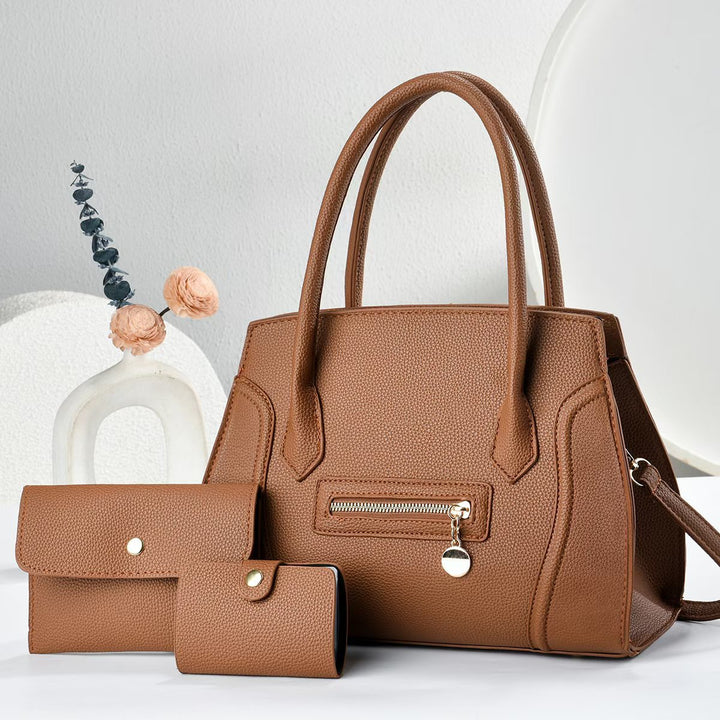 Damen elegante Handtasche mit praktischem Wallet-Set Nord Taschen