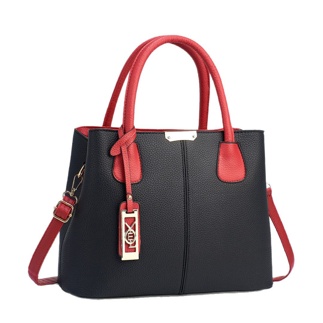Damen elegante Tragetasche mit Doppelgriff und abnehmbarem Schultergurt Nord Taschen