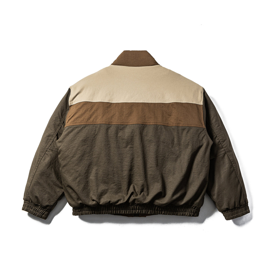 Herren Kurz geschnittener Utility-Fieldblouson mit hohem Stehkragen und großen Klappentaschen Nord Taschen