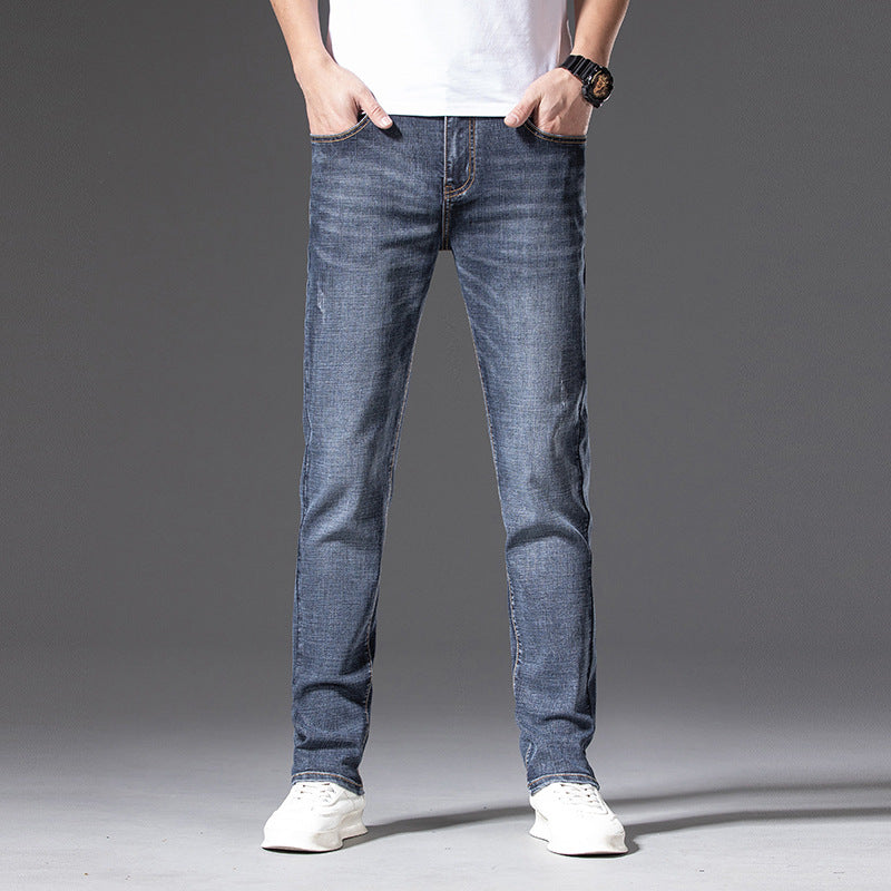 Herren Slim‑Straight Stretchjeans mit leichter Used‑Optik Nord Taschen