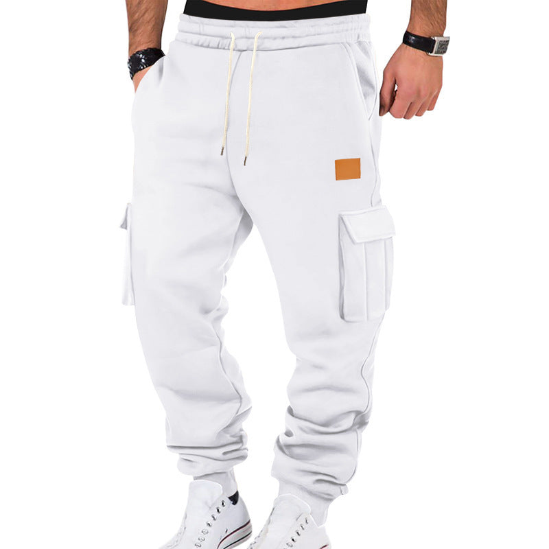 Herren Cargo-Jogginghose mit Seitentaschen und elastischem Bund