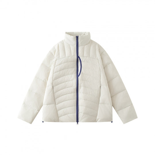 Unisex Boxy-Steppjacke mit hohem Stehkragen und kontrastierendem Zweiwege-Reißverschluss Nord Taschen