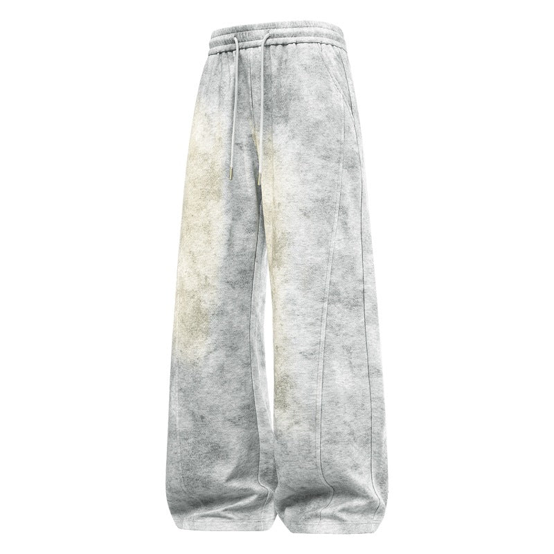 Damen weite Relax-Fleecehose mit hohem Bund, Tunnelzug und dekorativen Nahtsteppungen Nord Taschen