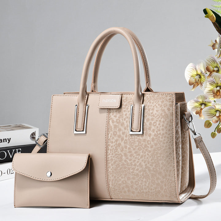 Damen modische Handtasche mit eleganter Struktur und abnehmbarer Clutch Nord Taschen