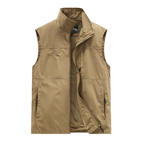 Herren  leichtes winddichtes Outdoor-Steppweste mit Reißverschluss und atmungsaktivem Meshfutter Nord Taschen