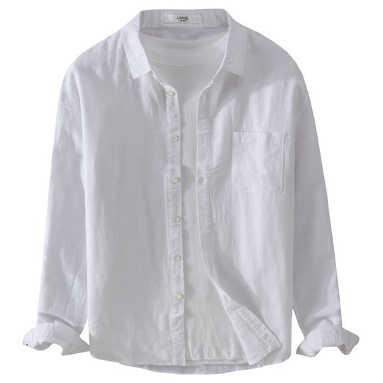 Herren Overshirt aus Baumwollmix mit Brusttasche und lockerem Schnitt Nord Taschen