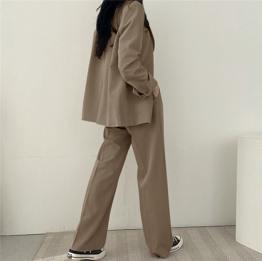 Damen Oversized Blazer mit zwei Knöpfen Nord Taschen