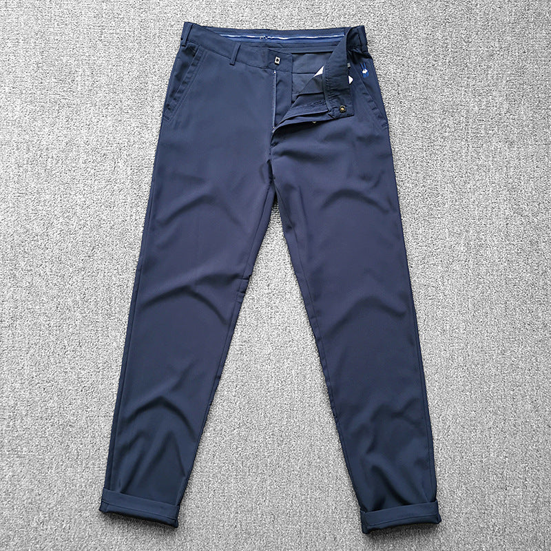 Herren Chinohose im schmalen Schnitt mit Stretch, Bügelfalte und schrägen Eingrifftaschen Nord Taschen