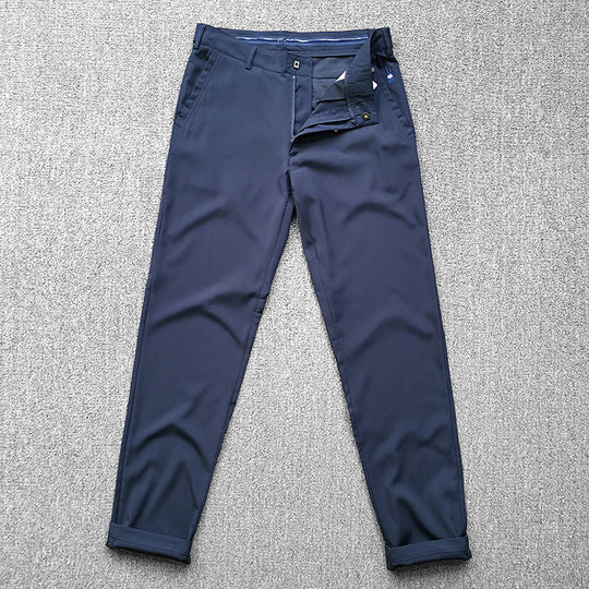 Herren Chinohose im schmalen Schnitt mit Stretch, Bügelfalte und schrägen Eingrifftaschen Nord Taschen
