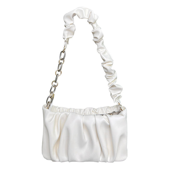 Damen Clutch mit raffiniertem Raffungseffekt und praktischem Tragriemen Nord Taschen