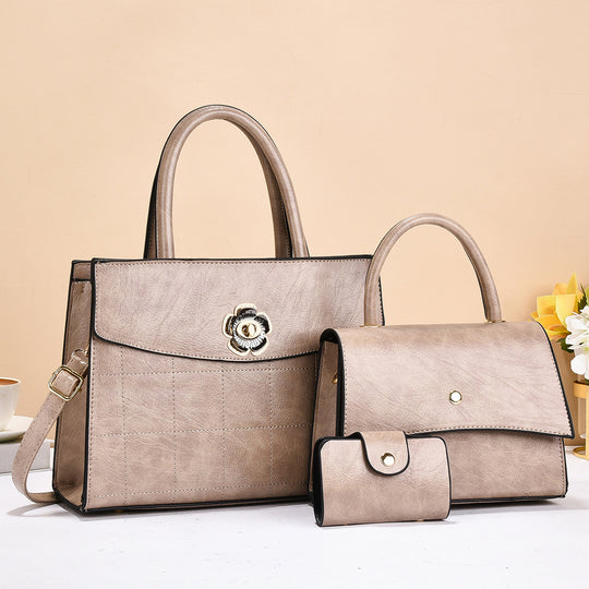 Damen elegantes Handtaschen-Set mit hochwertiger Struktur und modischem Portemonnaie Nord Taschen