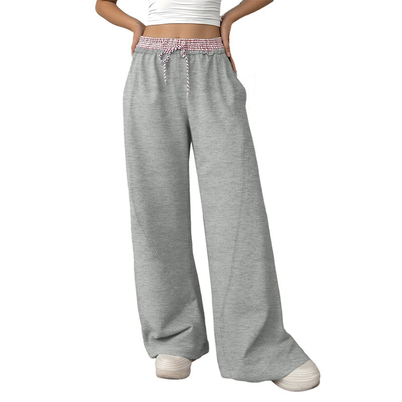 Damen Lässige Weite Jogginghose Nord Taschen