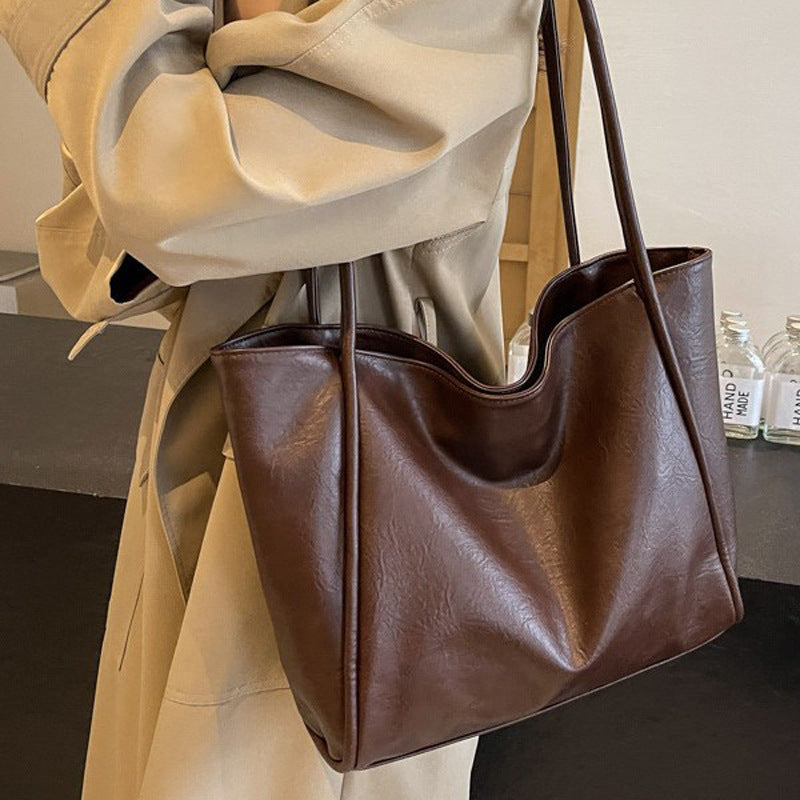 Damen Shopper-Tasche mit eleganter Struktur und weichem Kunstleder Nord Taschen
