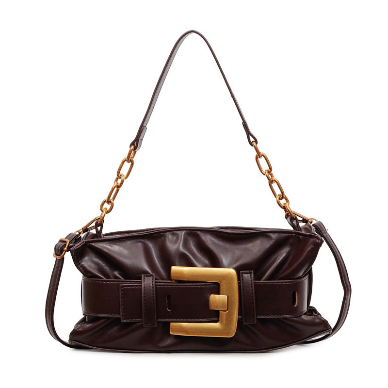 Damen Umhängetasche mit eleganter Gürtelschnalle Nord Taschen