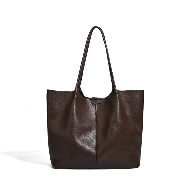 Damen Shopper-Tasche mit feiner strukturierter Oberfläche und edlen Lederakzenten Nord Taschen