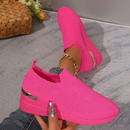 Damen bequeme Sneakers im Leopardenmuster