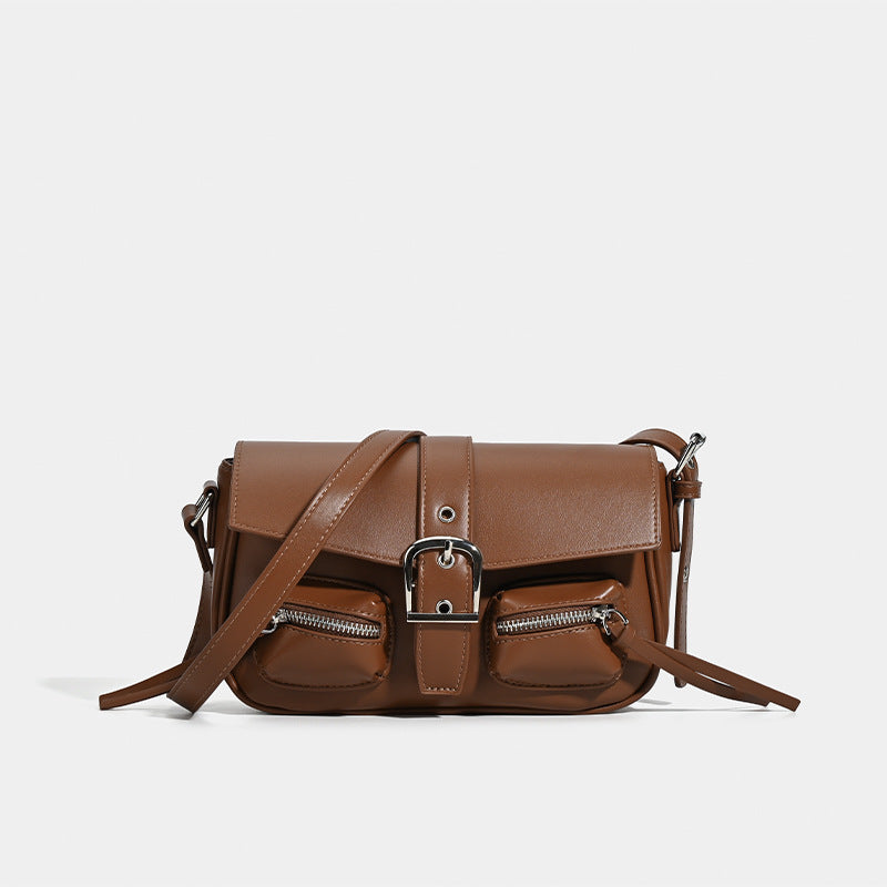 Damen Umhängetasche mit funktionalen Reißverschlusstaschen und luxuriösem Kunstleder Nord Taschen