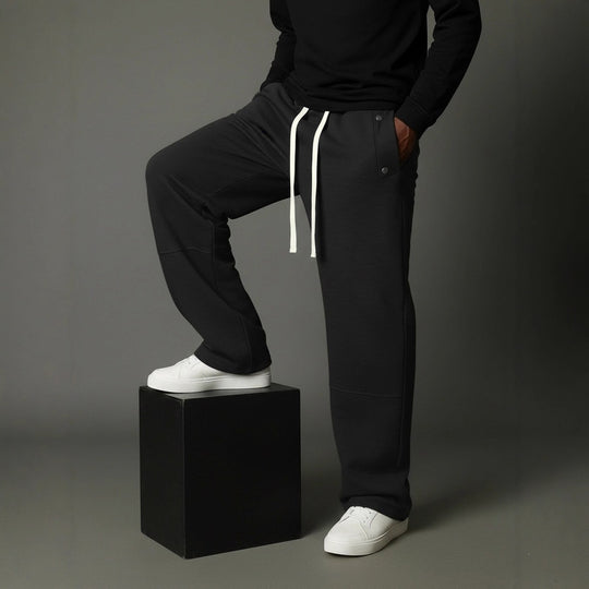 Herren Relaxed-Fit Jogginghose mit hohem Komfortbund, Tunnelzug & Utility-Details Nord Taschen