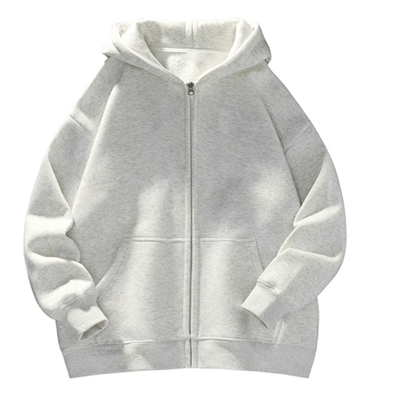 Unisex Oversize-Kapuzenjacke mit durchgehendem Reißverschluss, Teddyfutter und Känguru-Taschen Nord Taschen
