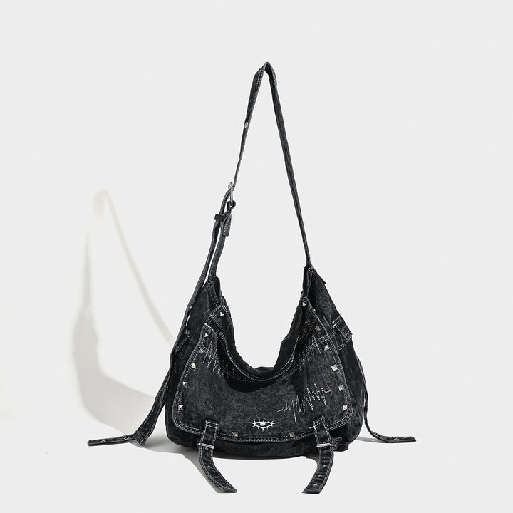 Damen Designer Hobo-Tasche mit innovativem Denim-Design Nord Taschen