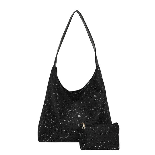 Damen Hobo-Tasche mit funkelndem Sternenmotiv Nord Taschen