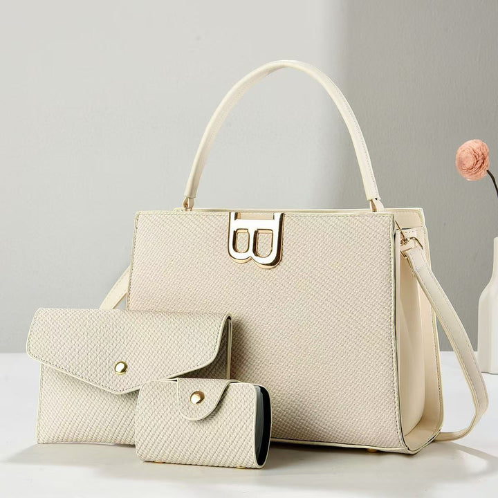 Damen elegante Handtasche mit abnehmbaren Accessoires Nord Taschen