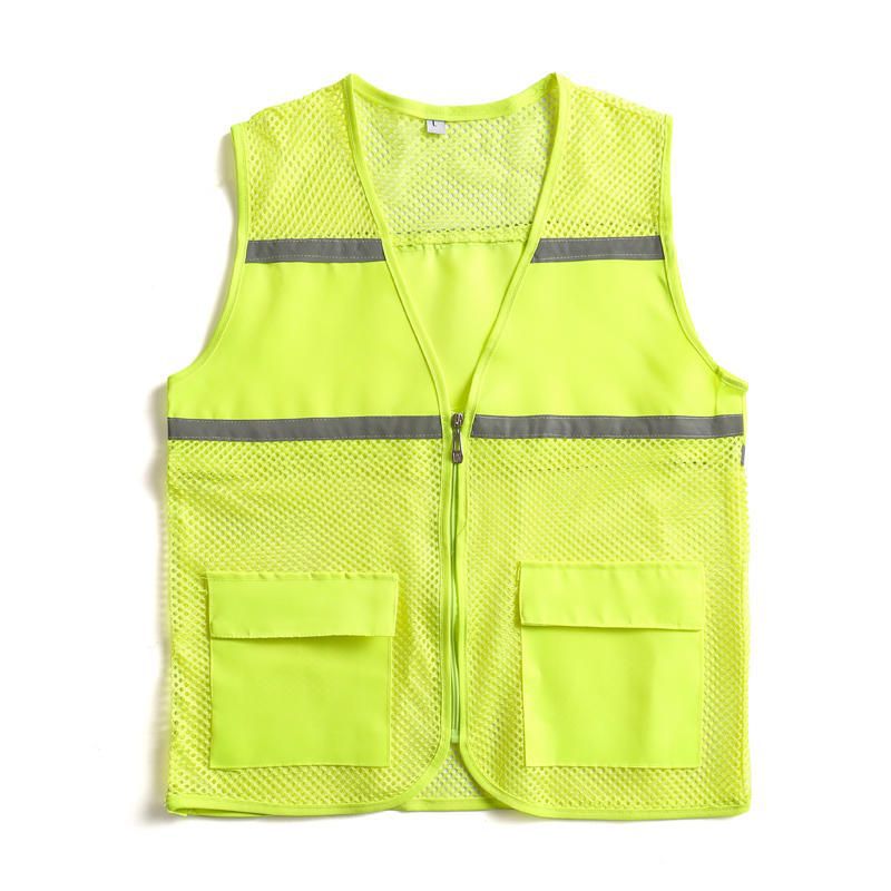Unisex Sichtbare Utility-Weste mit atmungsaktivem Mesh, Reflektorbändern und großzügigen Fronttaschen Nord Taschen