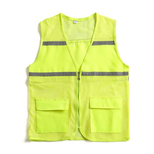 Unisex Sichtbare Utility-Weste mit atmungsaktivem Mesh, Reflektorbändern und großzügigen Fronttaschen Nord Taschen