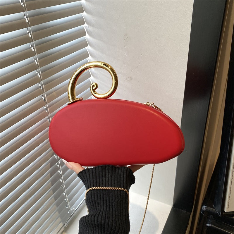 Damen Clutch-Tasche mit elegantem Spiraldetail aus hochwertigem Kunstleder Nord Taschen
