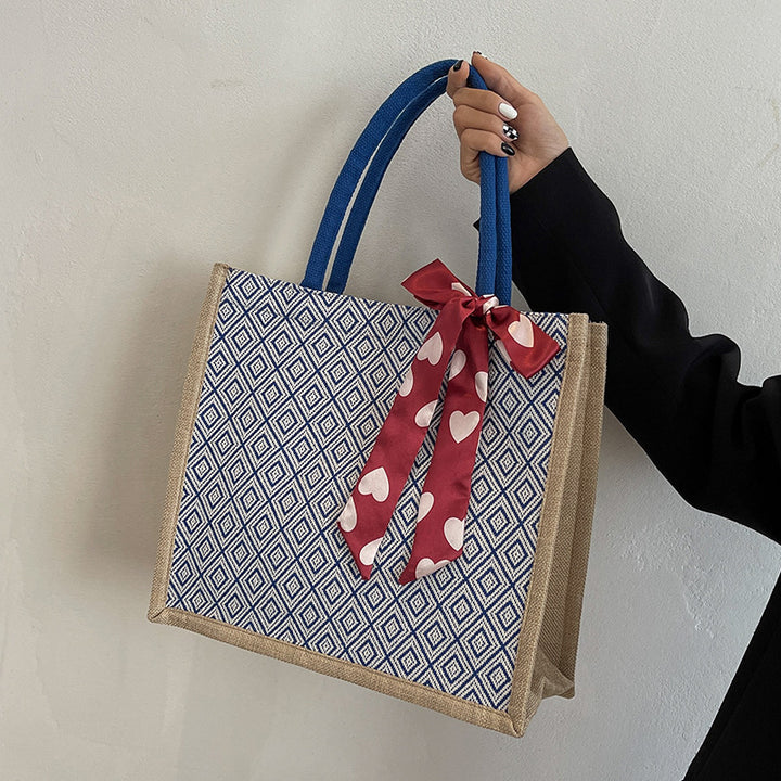 Damen Freizeit-Shopper-Tasche mit dekorativer Schleife Nord Taschen