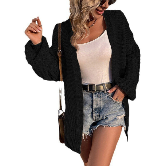 Damen Strickjacke mit lockerer Passform und großen Ärmeln Nord Taschen