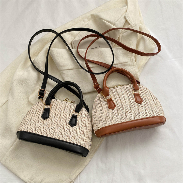 Damen elegante Handtasche im verspielten Flecht-Design Nord Taschen