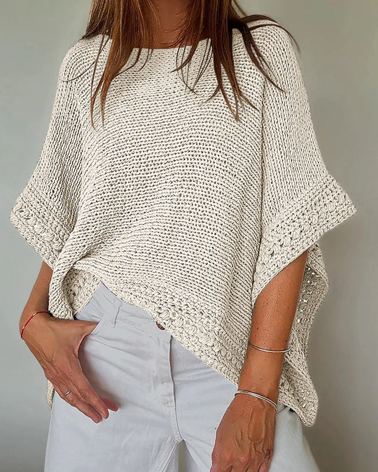 Damen Lässiger Strickpullover Nord Taschen