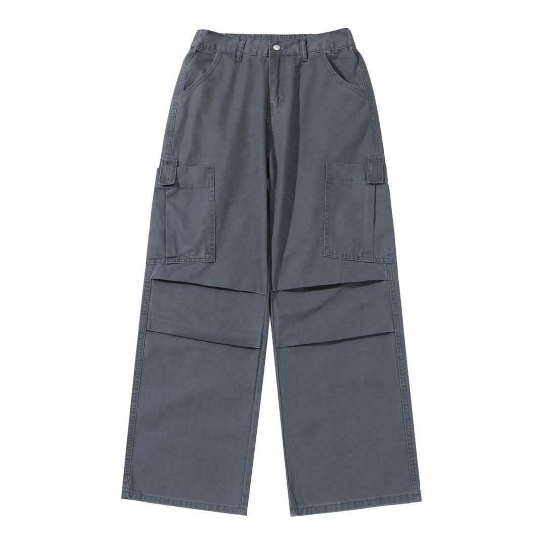 Damen Weite High‑Waist Cargo‑Hose mit aufgesetzten Taschen und verstärkten Kniepartien Nord Taschen