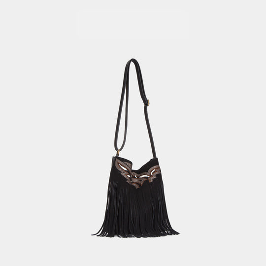 Damen modische Fransenhandtasche mit einzigartiger Applikation Nord Taschen