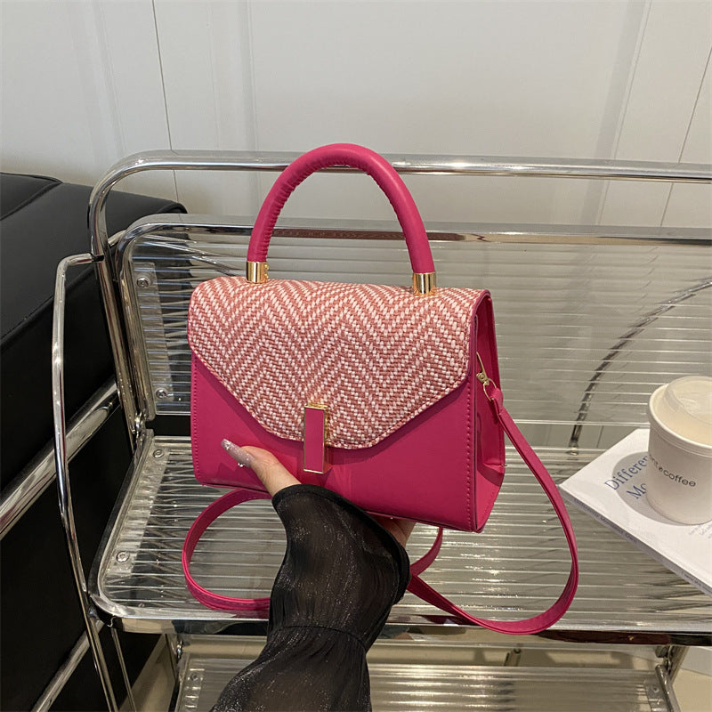 Damen elegante Umhängetasche mit strukturiertem Leder und glänzenden Akzenten Nord Taschen