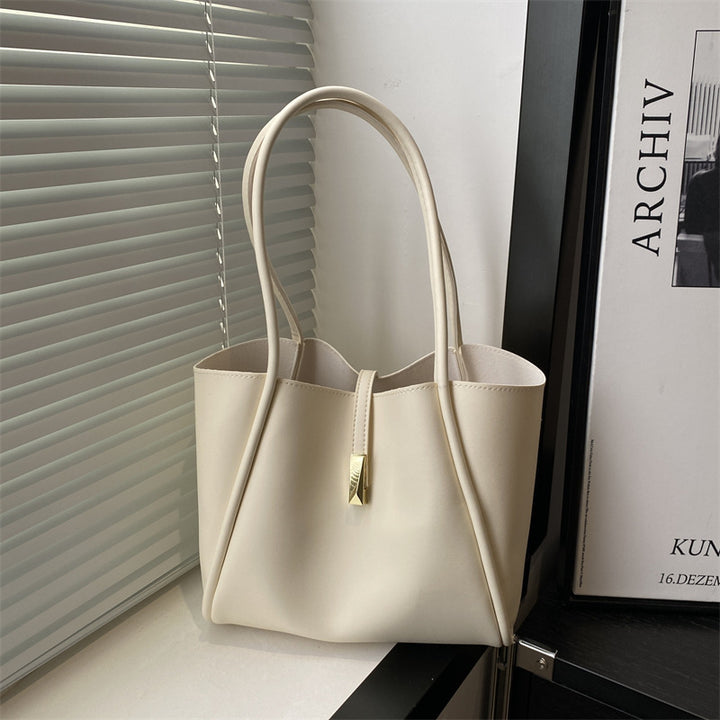 Damen elegante Tragetasche mit goldenen Akzenten Nord Taschen