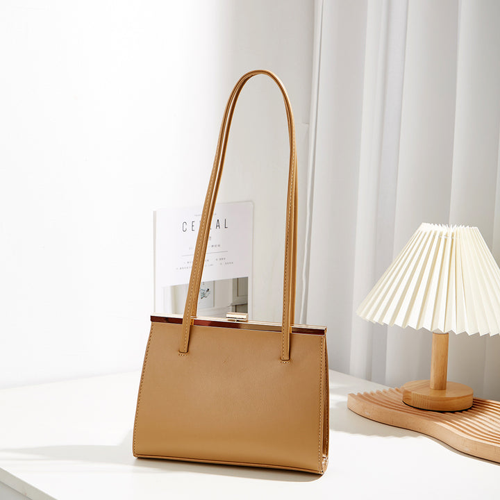 Damen elegante Schultertasche mit modernem Klappenverschluss und strapazierfähigem Kunstleder Nord Taschen