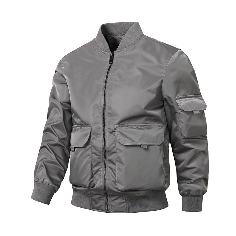Herren Bomberjacke im Utility‑Style mit windabweisender Shell, Mehrfachtaschen und Rippbündchen Nord Taschen