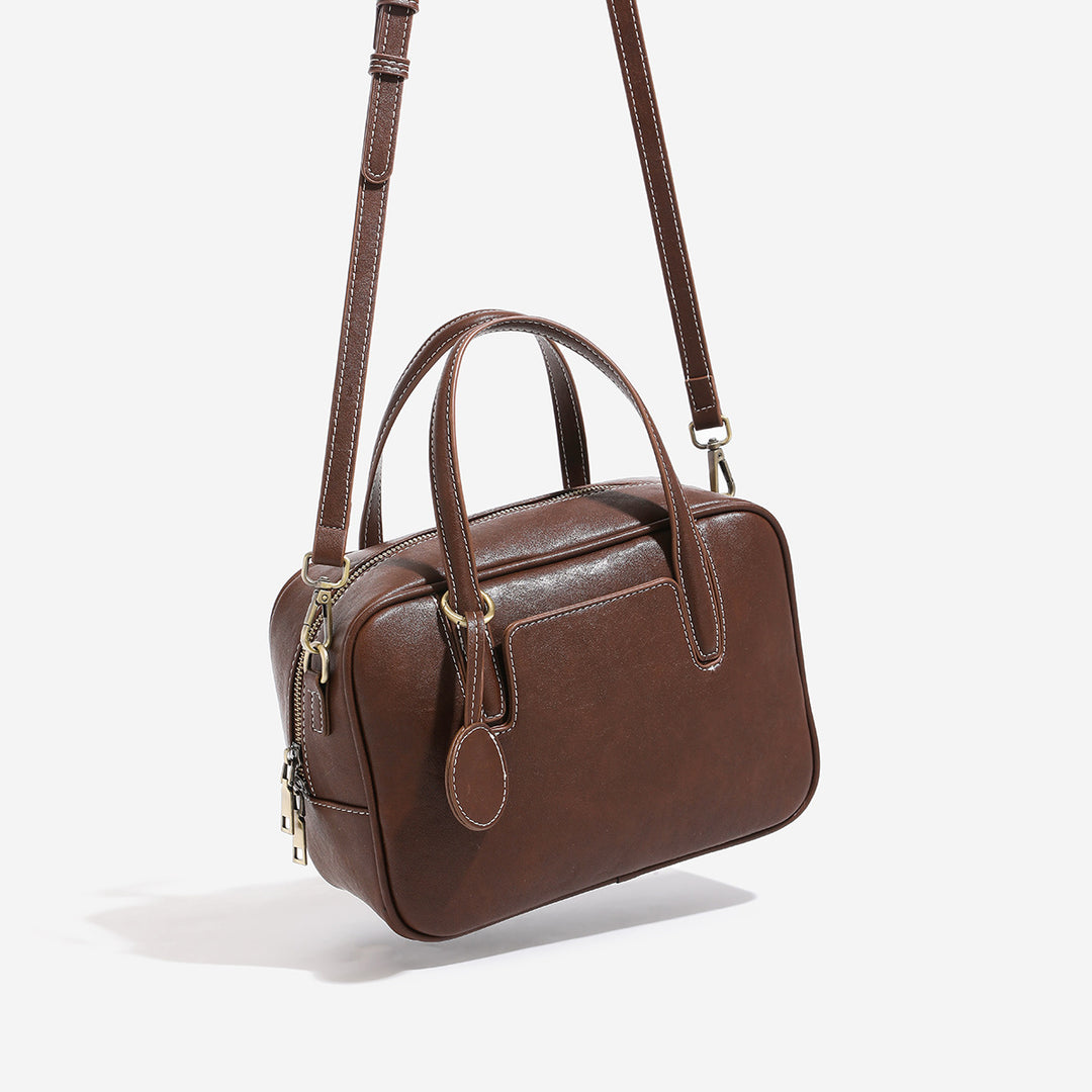 Damen Handtasche mit strukturiertem Kunstleder und elegante Details Nord Taschen