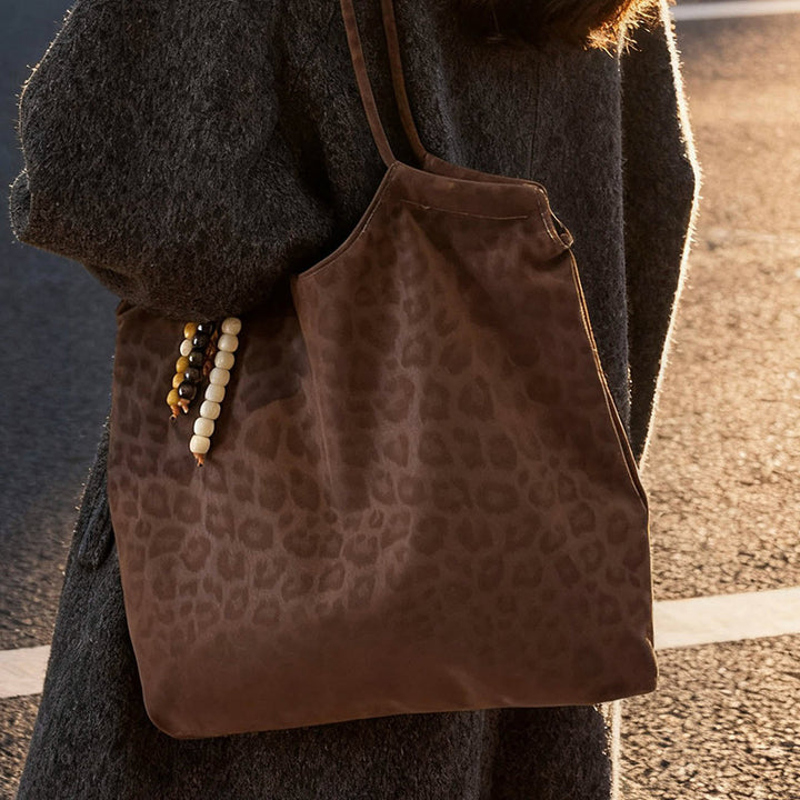 Damen Shopper-Tasche mit elegantem Leo-Design Nord Taschen