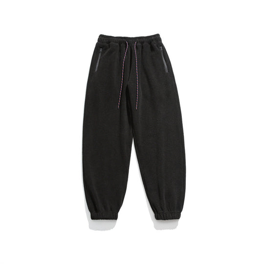 Herren Weit geschnittene Fleece-Jogginghose mit elastischen Bündchen und Eingrifftaschen Nord Taschen