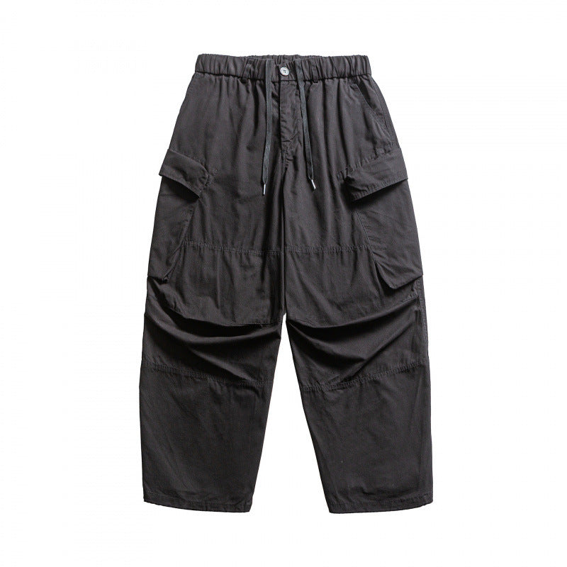 Herren Baggy-Cargo-Hose mit elastischem Bund, Kordelzug und verstärkten Kniepartien Nord Taschen