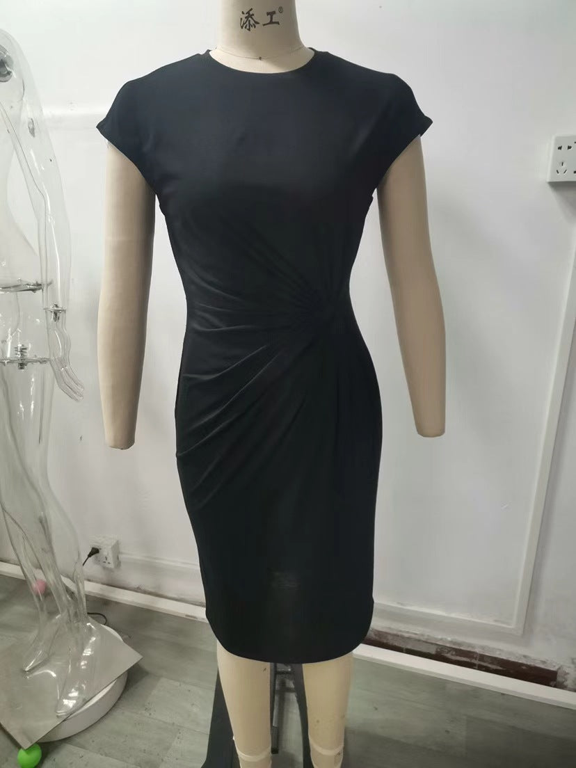 Damen elegantes Wickelkleid mit figurbetontem Design und feinem Jersey-Material Nord Taschen